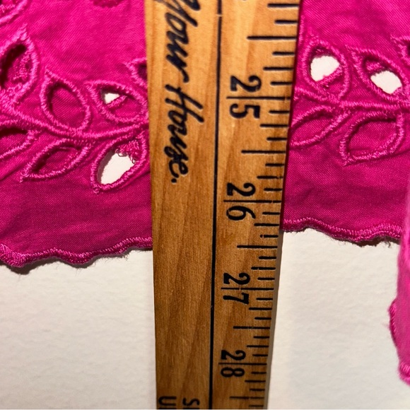 Soft Surroundings Women’s SM Sleeveless Embroidered Cut Out Tank Pink Bohemian - Picture 8 of 9